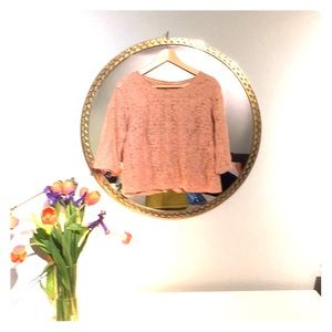 Forever 21 | 3/4 Sleeve Blush Lace Top - Size S